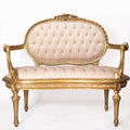 Louis XV Soft Arm Rests Couch- 2 person